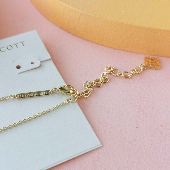 Kendra Scott - Elisa Gold Filigree Gold Pendant Necklace - NEW - Picture 2 of 3